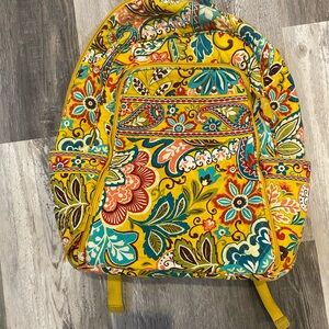 Vera Bradley Yellow Floral Backpack
